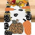 thumbnail image 2 of Halloween Table Runner Jack-O-Lantern Pumpkin Table Runners Fall Holiday Kitchen Dining Table Runner for Home Party Decoration 13x72 Inch, 2 of 6