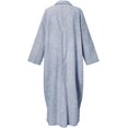 thumbnail image 5 of NANAHuang Button Down Shirt Dress for Womens Cotton Linen Long Sleeve Maxi Dress Striped Casual Loose Fit Dress with Pockets, 5 of 6