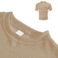 thumbnail image 6 of Leey-World Men's T-Shirts Men's Big & Tall Heavyweight Crew Neck Short Sleeve Tee Big-Tall(Khaki,L), 6 of 9