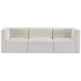 thumbnail image 4 of Meridian Furniture Quincy Cream Velvet Modular Sofa, 4 of 27