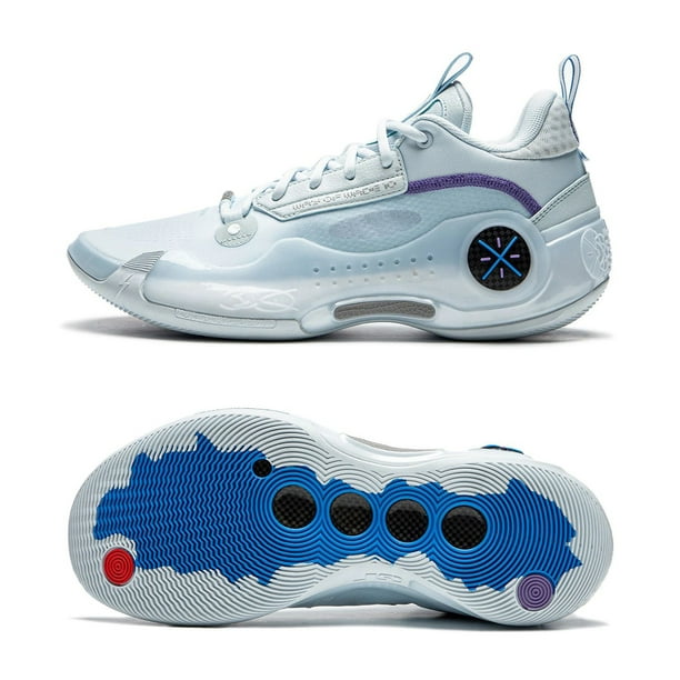Zapatillas de baloncesto profesionales WAY OF WADE 10 LOW COLD ICE para hombre, con placa de carbono, forro acolchado y soporte, zapatillas WOW 10 ABAS083