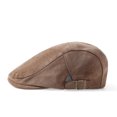 thumbnail image 1 of Gorra Gatsby Newsboy de gamuza plana para hombre, modelo Gatsby, modelo taxista, color marrón, 1 of 4