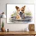 thumbnail image 3 of Norwegian Lundehund Dog Canvas Bathroom Décor - Unique Bath Wall Decor - Modern Canvas Bathroom Wall Art - Room Decor - Bathroom Decorations - Restroom Sign - Wall decor living room, 3 of 4