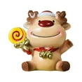 thumbnail image 1 of GUOOL Christmas Resin Figurine Prop Decorations Creative Crafts Statues for Home Party Deer, 1 of 8