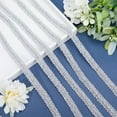 thumbnail image 4 of 1/2Inch 15Yards Metallic Lace Trim Embroidered Silver Centipede Edge Ribbon Applique Gimp Woven Edging Trimmings, 4 of 6