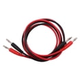 thumbnail image 1 of Cables de prueba de conector banana a conector banana Cable de núcleo de conector apilable de 15 a - 1 metro (1 rojo + 1 negro) Zulema cable de prueba conector banana, 1 of 7