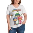 thumbnail image 4 of Team Umizoomi Women's Shirt V-Neck Breathable Short-Sleeve T-Shirt Casual Fashion Tee Soft & Trendy Blouse 3XL, 4 of 8