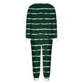 thumbnail image 6 of LIaqionyy Women's Pajama Sets Striped Long Sleeve Sleepwear Pullover Top Jogger Pants Soft Pjs Set Loungewear, 6 of 7