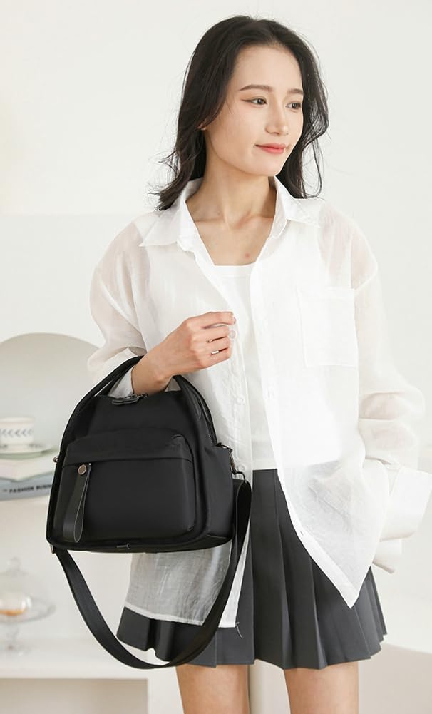 Nylon Crossbody Bags for Women Casual Shoulder Bag Lightweight Handbags Wallets Purses for Work Travel Sports