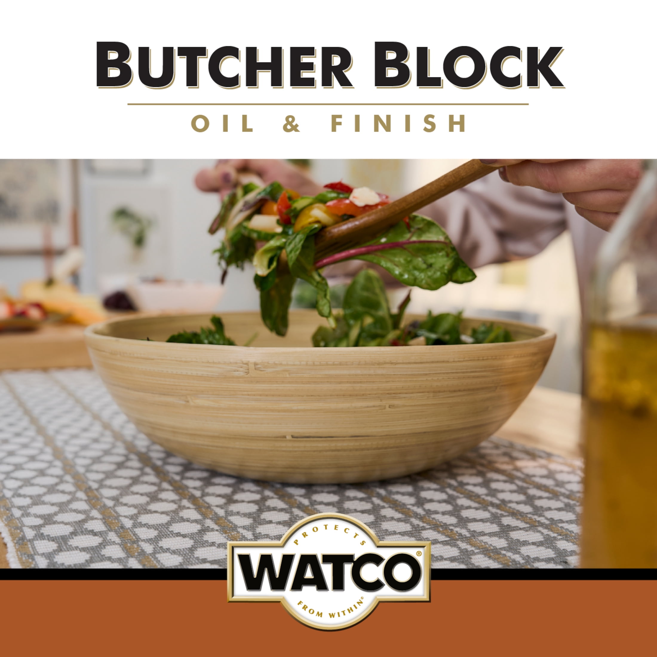 (4 pack) Clear, Rust-Oleum Watco Butcher Block Oil & Finish-241758, Pint