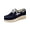 Blue, variant on Women's Canvas Platform Boat Shoes Lace Up Non Slip Thick Sole Comfortable Casual Walking Shoes Nautical Style