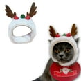 thumbnail image 6 of YOHAVEN Adjustable Christmas Dog Hat Holiday Pet Headdress Costume Party Photo Indoor Outdoor Seasonal Xmas Celebration Accessories Small Medium Pets, 6 of 6