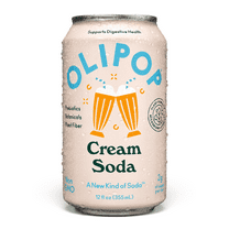OLIPOP Prebiotic Soda, Cream Soda, 12 fl oz, Pantry Packs