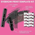 thumbnail image 3 of Jaysuing Eyebrow Stamp Stencil Kit Natural Hairline Powder 1 * Eyebrow Print / 2 * Eyebrow Brush / |, 3 of 5