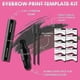thumbnail image 3 of Jaysuing Eyebrow Stamp Stencil Kit Natural Hairline Powder 1 * Eyebrow Print / 2 * Eyebrow Brush / |, 3 of 5