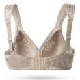 thumbnail image 3 of Deyllo Women's Non Padded Wireless Plus Size Full Coverage Minimizer Bra, Toffee 42DDD, 3 of 16