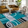 thumbnail image 1 of Area Rug Machine Washable Area Carpet Non-Slip Stain Resistant Non-Shedding Rugs Modern Geometric Area Carpet for Bedroom, Dining Room, Family Room, Nursery, Playroom, 1 of 9