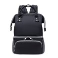 thumbnail image 1 of Bolsa de almacenamiento de biberones para mamá, mochila de maternidad multifuncional impermeable, organizador de pañales de viaje al aire libre para bebé, bolso de mano, 1 of 4