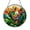 Stained Glass 5.9 Inch, variant on Tropical Paradise Flower Stained Glass Window Hanging, Floral Decorative Suncatcher Art Panel for Coastal Style Interior Decor