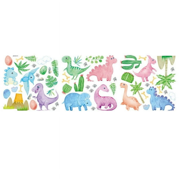 Bwiyojiz Home Decor Wall Art Dinosaur Decal Kindergarten Room Decoration Living Background, Gifts for Sister, Multicolor