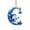 Blue-C, variant on JeashCHAT Christmas Initial Snowman Ornaments, Personalized DIY 26 Letters Acrylic Pendant Christmas Tree Decoration, Christmas Gifts