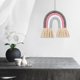 thumbnail image 1 of Macramé íris colgante de pared para habitación de bebé habitaciones coloris 5,51x5,91 pulgas tapiz cuer bor decoración Colco tapiz de arco iris de macramé, 1 of 8