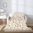 thumbnail image 2 of Rateoe Milk Tea7 Pattern Flannel Throw Blanket, Ultra-soft Blanket for Bed, Couch, Car, Hypoallergenic Anti-pilling blanket-50"x40"(Vertical), 2 of 6
