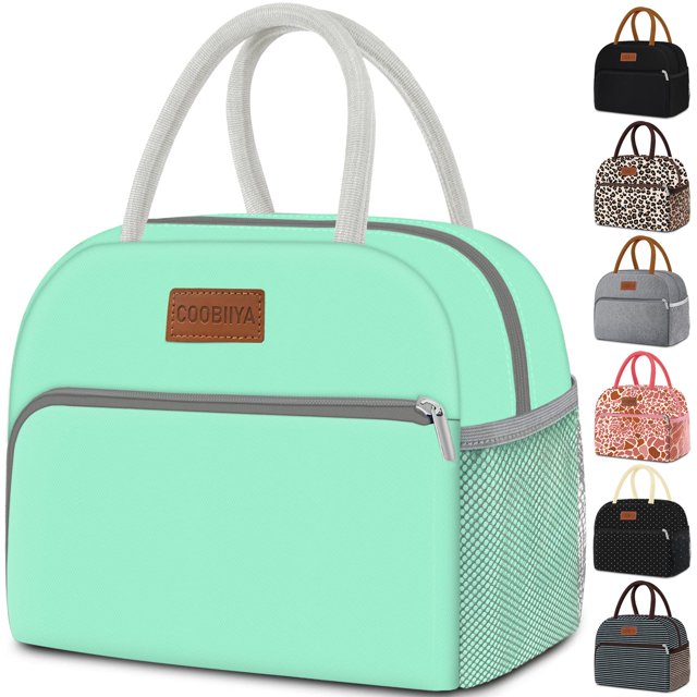 Bolsa Térmica Reutilizable Coobiiya para Mujer/Hombre Verde