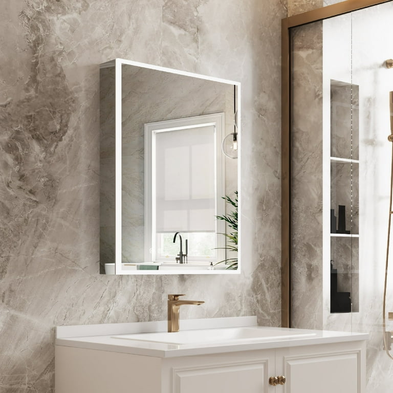Bathroom side mirror cabinet discount