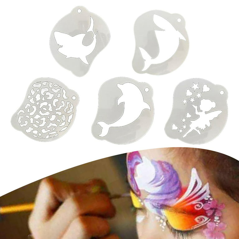 Face Paint Stencils Set Makeup Art Painting Premium Material for