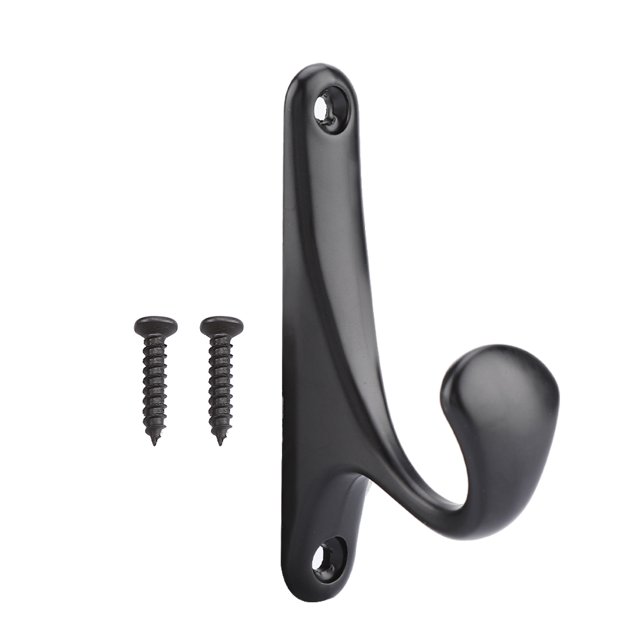 Perchero elegante para armario y baño, perchero de pared negro mate