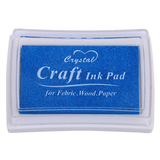 yuksok Ink Pad Stamp Pad for Paper Crafts Scrapbooking Painting Birthday Sky Blue