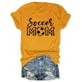thumbnail image 2 of Fgnfyis T-Shirt à Manches Courtes Col Rond Imprimé Graphique Décontracté pour Femmes Jaune2 m, 2 of 3
