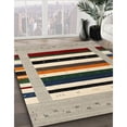 thumbnail image 2 of Ahgly Company Indoor Rectangle Contemporary Brown Abstract Area Rugs, 8' x 12', 2 of 6