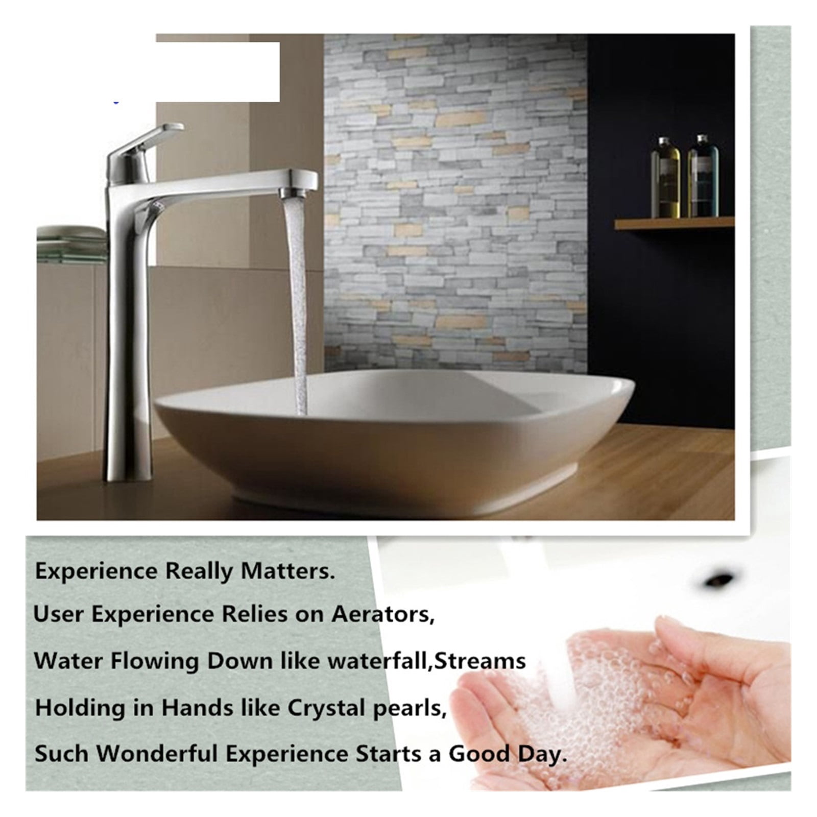 Faucet Aerator,Water Saving Faucet Filter 4L/Minute 24mm/22mm Spout Bubbler Filter Accessories Core Part Attachment For Kitchen And Bathroom ,Water Saving