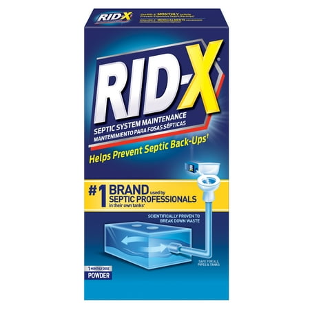 RID-X Septic Treatment, 1 Month Supply Of Powder, 9.8oz