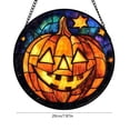 thumbnail image 5 of Fall Halloween Ghost Acrylic Window Hanging Suncatcher Pumpkin Maple Leaf Cozy Thanksgiving Decor Cute Style Sturdy Reusable Purple Black Orange, 5 of 6