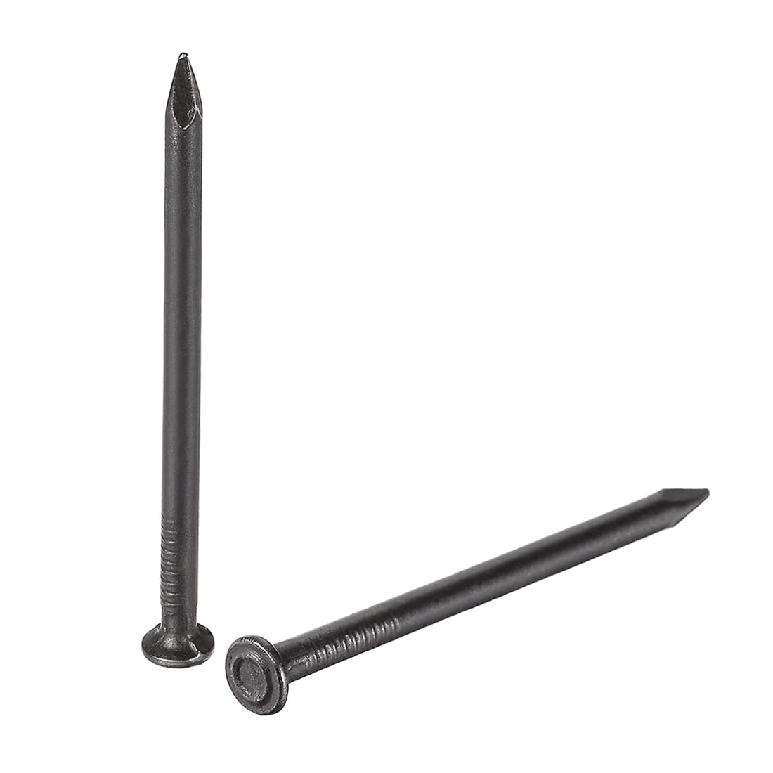 Clous En Acier Carbone 25mm (1 Pouce) - Lot De 200 Pièces - Noir - Pour Mur Ciment/béton