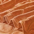 thumbnail image 5 of Home Soft Things 7 Piece Ogee Faux Fur Embroidery Bedspread Set - Burnt Orange - King (102" x 90"), 5 of 9