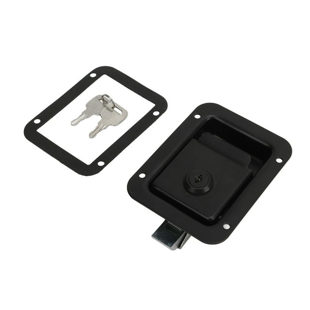 Pestillo de puerta de paleta de remolque Elegante, resistente, confiable, manija de RV, pestillo de caja de herramientas con llaves para RV, camiones, autocaravanas