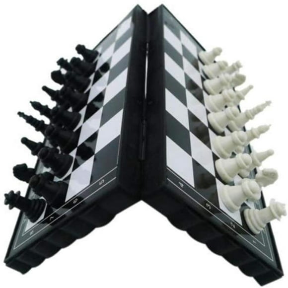 Nituyy Portable Magnetic Chess Set Mini Portable Folding Chess Board