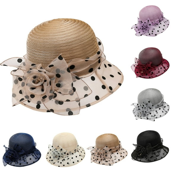 Wide Brim Sun Visor Hat UV Protection Summer Beach Outdoor Wear for Women