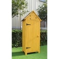 thumbnail image 5 of Hanover Study & Durable Wood Storage Sheds, 70.40 x 30.30 x 21.30 inches, Yellow, 5 of 9