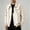 Beige, variant on Men's Snap Button Flight Jacket Vintage Oxford Cloth Windbreaker Workwear Zip Pockets Loose Fit Casual Coat for Daily Commute Street