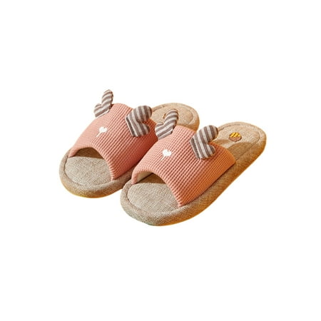 

Gomelly Kids Lightweight House Slippers Breathable Slip On Indoor Outdoor Bedroom Non-slip Home Shoes Light Pink 26-27