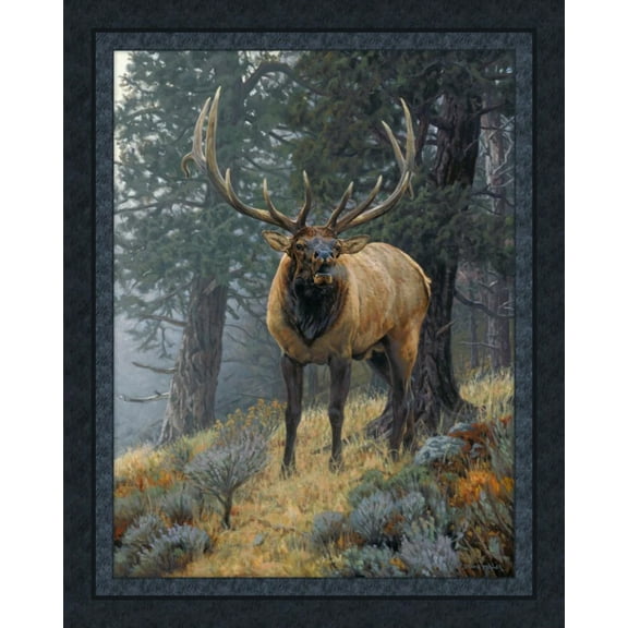 Foggy Mountain Challenge Cotton Panel