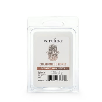 Carolina Candles Carolina Candle Chamomile And Honey 2.46 oz Wax Melt, Aromatherapy, White