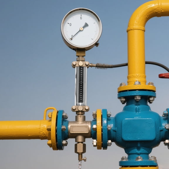 COMPUKAS U-Shaped Water Column Manometer Pressure Gauge for Residential and Industrial Pipeline Pressure Measurement