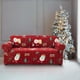 thumbnail image 4 of Funda para sofá de Navidad - Fundas elásticas rojas con cubierta completa y agarre antideslizante, protección antisuciedad para decoración navideña y muebles de salón que aceptan mascotas, 4 of 6