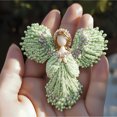 thumbnail image 4 of Collar brooch decoration metal frame, Pearl Collar Brooch Decoration, elegant necklace accent, high-quality pearl accents, vintage style brooch, lightweight design, metal frame construction,, 4 of 7